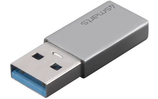 Lot de 2 Adaptateurs USB vers USB C Charge et Transfert 5GB/s 4smarts Argent