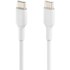 Câble USB-C vers USB-C Power Delivery 18W Résistant 1m Belkin Boost Charge blanc