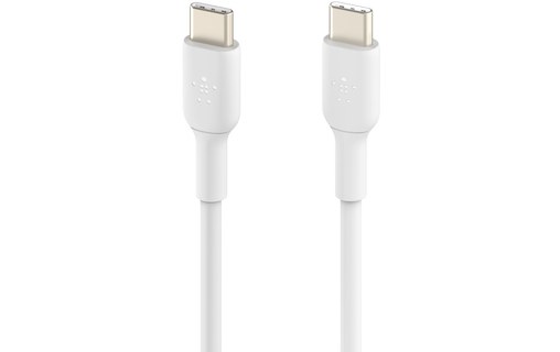 Câble USB-C vers USB-C Power Delivery 18W Résistant 1m Belkin Boost Charge blanc