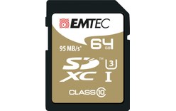 Emtec SDXC 64GB Class10 Speedin 64Go SDXC Classe 10 mémoire flash