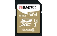 Emtec SDXC 64GB Class10 Speedin 64Go SDXC Classe 10 mémoire flash