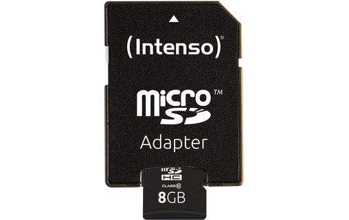 Intenso 8GB MicroSDHC 8Go MicroSDHC Class 10 mémoire flash