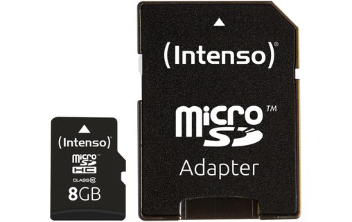 Intenso 8GB MicroSDHC 8Go MicroSDHC Class 10 mémoire flash