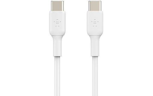Câble USB-C vers USB-C Power Delivery 18W Résistant 1m Belkin Boost Charge blanc