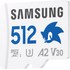 Carte microSDXC Samsung PRO Plus Sonic The Hedgehog 512 Go avec adaptateur SD