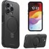 Coque MagSafe pour iPhone 15 Pro Anneau Fonction Support 4Smarts Noir