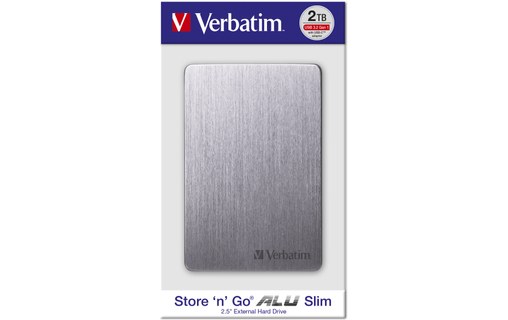 Verbatim Store 'n' Go ALU Slim 1 To - Gris - Disque dur externe USB-C - 53662