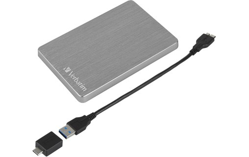 Verbatim Store 'n' Go ALU Slim 1 To - Gris - Disque dur externe USB-C - 53662