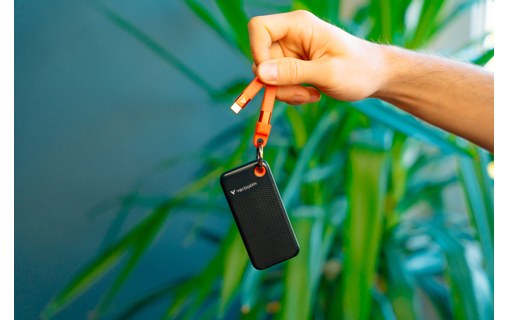 Verbatim Pocket SSD 1 To - Noir et Orange - SSD externe USB-C