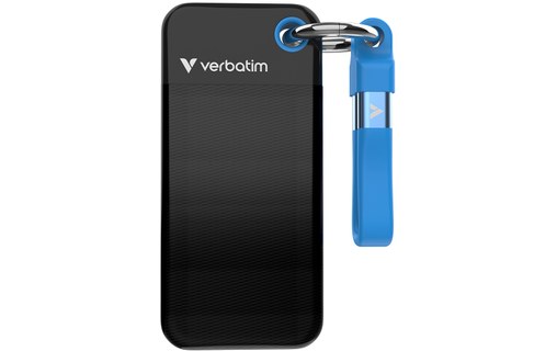 Verbatim Pocket SSD 1 To - Noir et Bleu - SSD externe USB-C