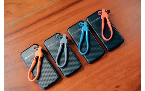 Verbatim Pocket SSD 2 To - Noir et Rouge - SSD externe USB-C