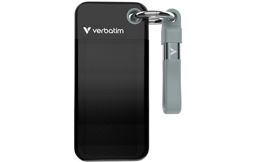 Verbatim Pocket SSD 2 To - Noir et Gris - SSD externe USB-C