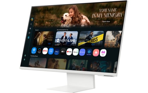 Écran 32" Samsung Smart Monitor M8 M80F - 4K - avec haut-parleurs
