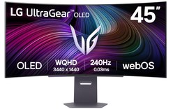 Écran Gaming Incurvé 45" LG 45GX90SA-B - OLED 240 Hz USB-C