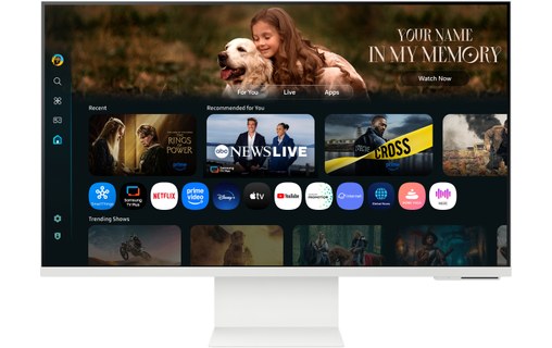 Écran 32" Samsung Smart Monitor M8 M80F - 4K - avec haut-parleurs