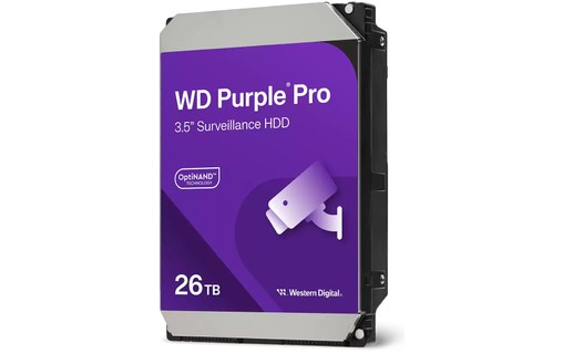 Western Digital Purple Pro 26 To - Disque dur 7200 tr/min pour Vidéosurveillance