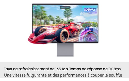 Écran 32" Samsung Smart Monitor M9 M90SF - 4K OLED 165 Hz