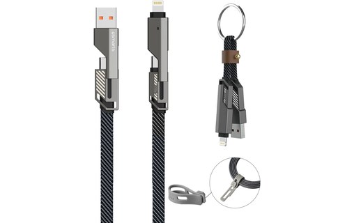 Câble 4Smarts USB-A / USB-C vers USB-C / Lightning 240 W - 1,5 m