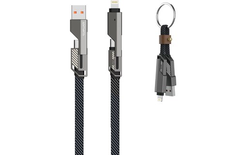 Câble 4Smarts USB-A / USB-C vers USB-C / Lightning 240 W - 1,5 m