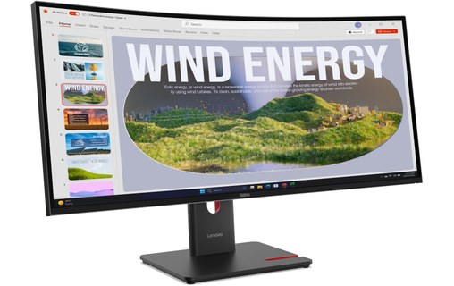 Écran Incurvé 34" Lenovo ThinkVision T34WD-40 - 120 Hz USB-C