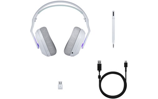 Casque gaming sans fil Logitech G522 Lightspeed, Blanc - Bluetooth