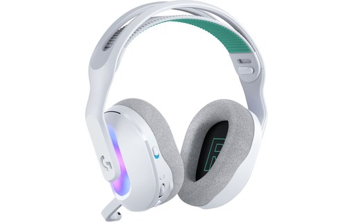 Casque gaming sans fil Logitech G522 Lightspeed, Blanc - Bluetooth