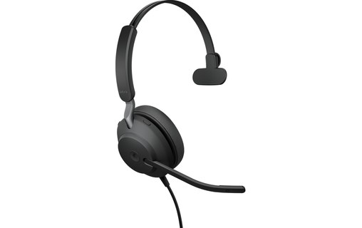 Micro-casque Jabra Evolve2 40 SE Mono, Noir - USB
