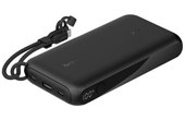 Batterie externe 20000 mAh - Belkin BoostCharge - Écran et câble - Noire