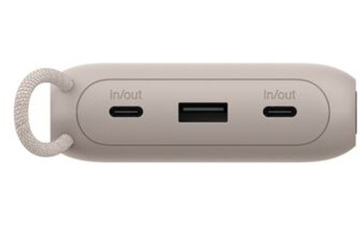 Batterie externe 20000 mAh - Belkin BoostCharge - Écran et câble - Sable