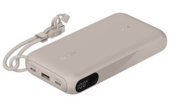 Batterie externe 20000 mAh - Belkin BoostCharge - Écran et câble - Sable
