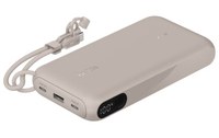 Batterie externe 20000 mAh - Belkin BoostCharge - Écran et câble - Sable