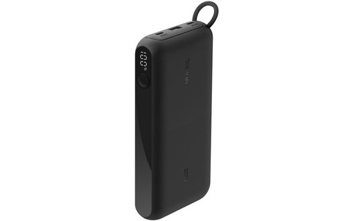 Batterie externe 20000 mAh - Belkin BoostCharge - Écran et câble - Noire