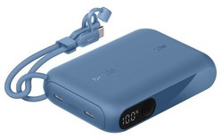 Batterie externe 10000 mAh - Belkin BoostCharge - Écran et câble - Bleue