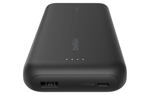 Batterie externe 20000 mAh - Belkin BoostCharge - Câble intégré - Noire