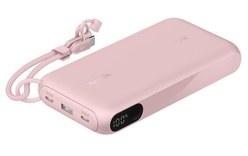 Batterie externe 20000 mAh - Belkin BoostCharge - Écran et câble - Rose