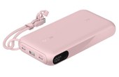 Batterie externe 20000 mAh - Belkin BoostCharge - Écran et câble - Rose