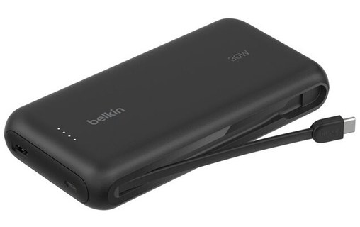 Batterie externe 20000 mAh - Belkin BoostCharge - Câble intégré - Noire
