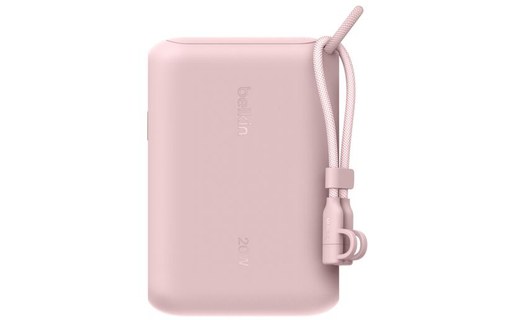 Batterie externe 10000 mAh - Belkin BoostCharge - Écran et câble - Rose