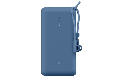 Batterie externe 20000 mAh - Belkin BoostCharge - Écran et câble - Bleue