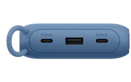 Batterie externe 20000 mAh - Belkin BoostCharge - Écran et câble - Bleue