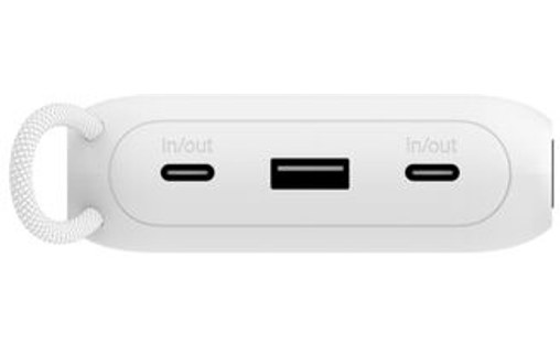 Batterie externe 20000 mAh - Belkin BoostCharge - Écran et câble - Blanche