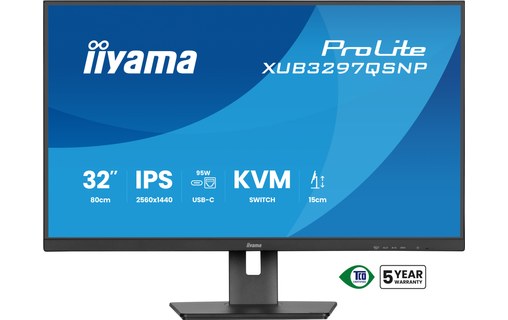Écran 32" iiyama ProLite XUB3297QSNP-B1 - 4K