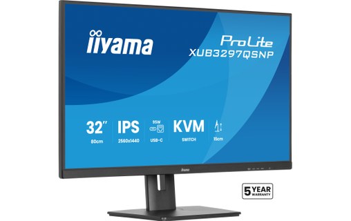 Écran 32" iiyama ProLite XUB3297QSNP-B1 - 4K