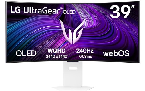 Écran Gaming Incurvé 39" LG 39GX90SA-W - OLED 240 Hz USB-C