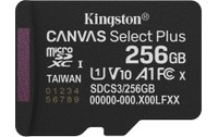 Carte microSDXC Kingston Canvas Select Plus Gen3 256 Go, UHS-I, V30