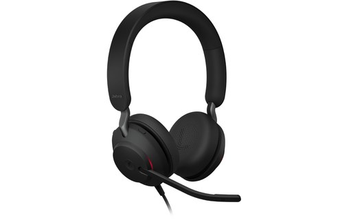 Micro-casque sans fil Jabra Evolve2 40 SE - UC Mono, Noir - USB, USB-C