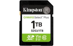 Carte SD Kingston Canvas Select Plus Gen3 1 To, UHS-I, V30
