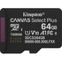 Carte microSDXC Kingston Canvas Select Plus Gen3 64 Go avec adaptateur SD, UHS-I