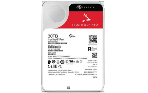 Seagate IronWolf Pro 30 To - Disque dur 7200 tr/min pour NAS - ST30000NT011