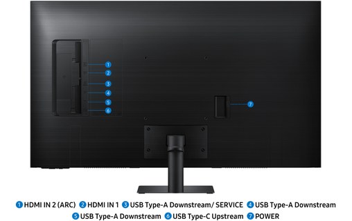 Écran 43" Samsung Smart Monitor M7 M70F - 4K